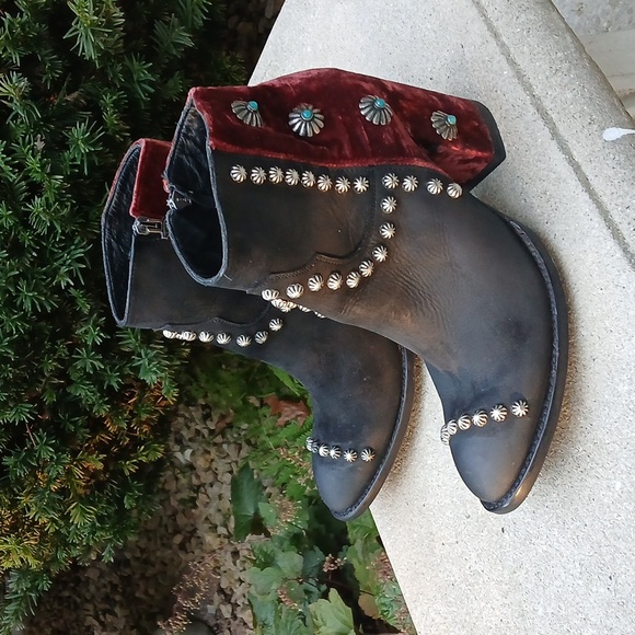 Double D by Old Gringo Tahoma Black Wine Sz 9 - Picture 15 of 16